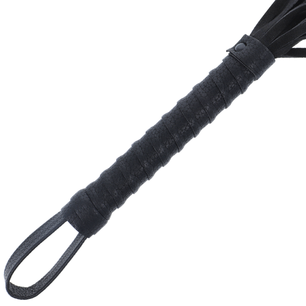 Bici bondage Darkness de culoare neagră, cu mâner pentru prindere