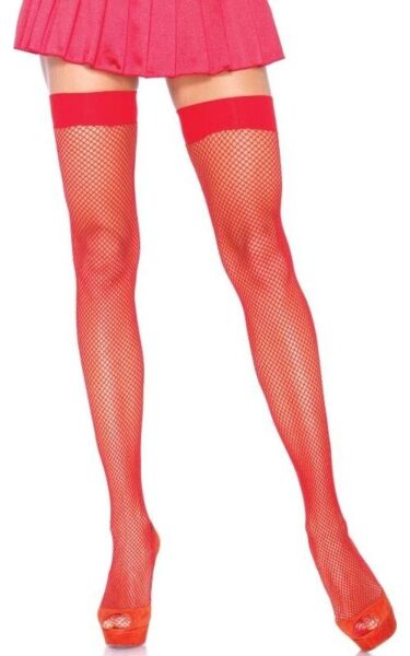 Ciorapi cu plasă până la coapsă Leg Avenue Nylon Fishnet Thigh Highs
