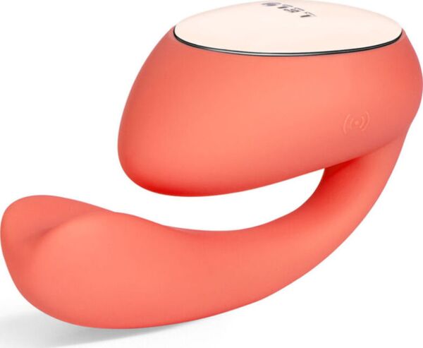 Vibrator LELO Ida Wave cu parte care se introduce și se rotește și parte de sus care vibrează