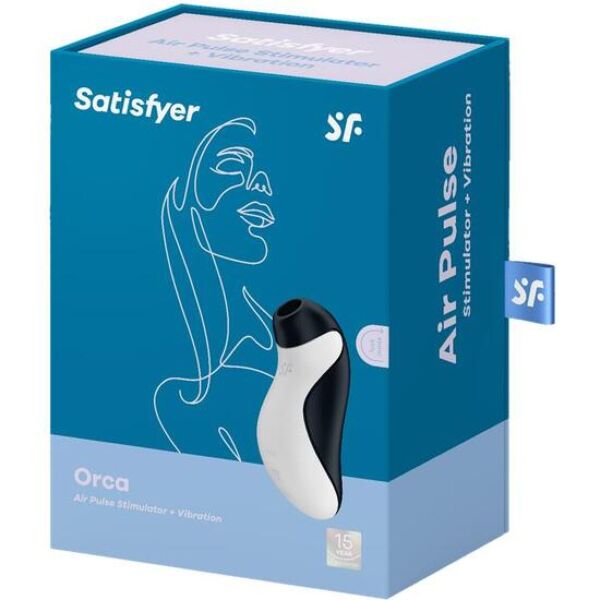 Stimulator clitoridian cu aspirație Satisfyer Orca în formă de orcă