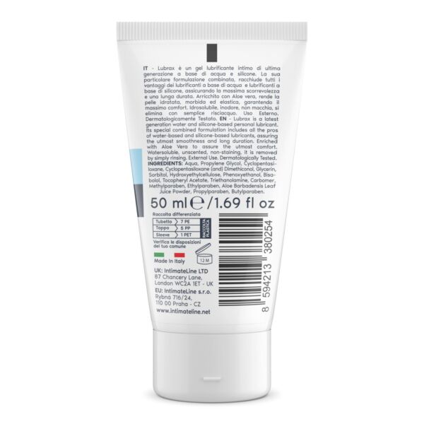 Flacon de lubrifiant anal hibrid IntimateLine Lubrax de 50 ml