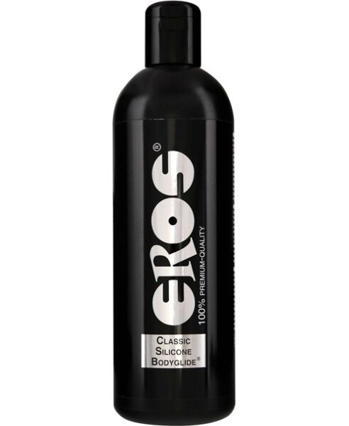 Lubrifiant pe bază de silicon Eros Classic Silicone Bodyglide în ambalajul său