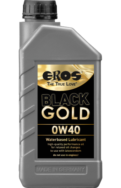 Lubrifiant pe bază de apă EROS Black Gold în bidon de 1000 ml