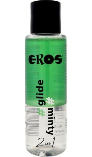 Flacon de 100 ml de lubrifiant EROS 2 în 1 Glide Minty