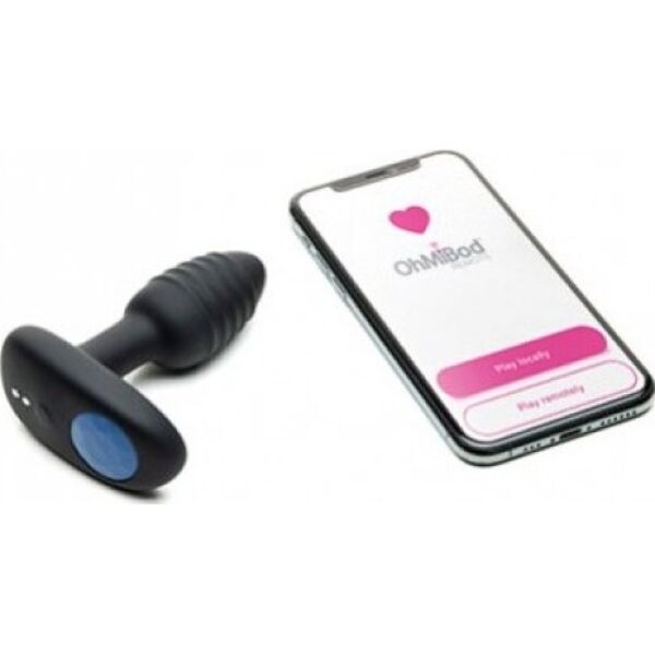 Dop anal vibrator Kiiroo Lumen din silicon, cu lumină LED