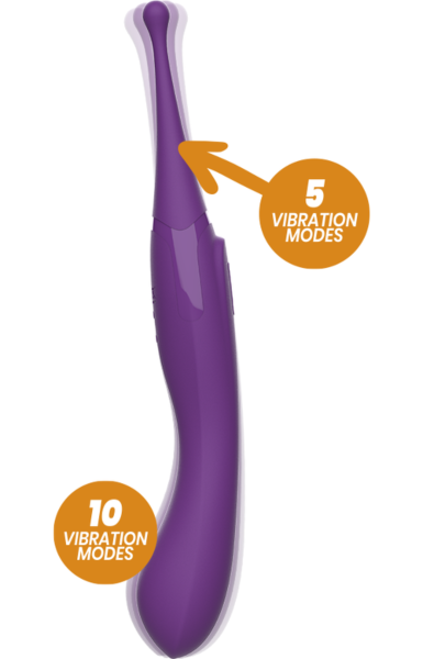 Vibrator clitoridian Rewolution Rewomagic cu vârf rotativ și mâner vibrator