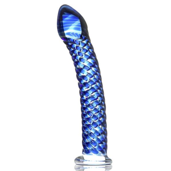 Dildo din sticlă Pipedream Icicles N. 29, din sticlă suflată