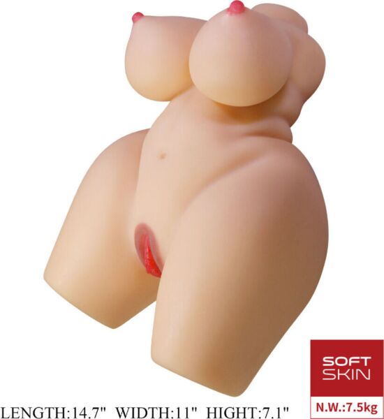 Masturbator torso Crazy Bull Grace, cu intrare vaginală și anală
