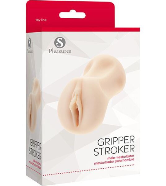 Masturbator S Pleasures Gripper Stroker de culoare vanilie