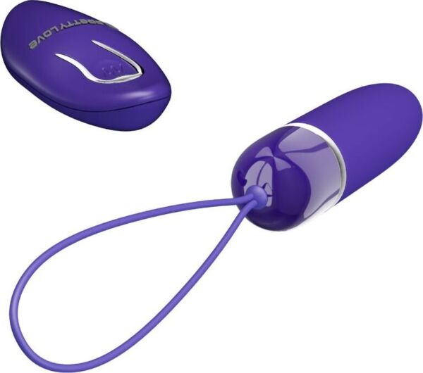Vibrator bullet Pretty Love Darlene cu telecomandă, de culoare violet