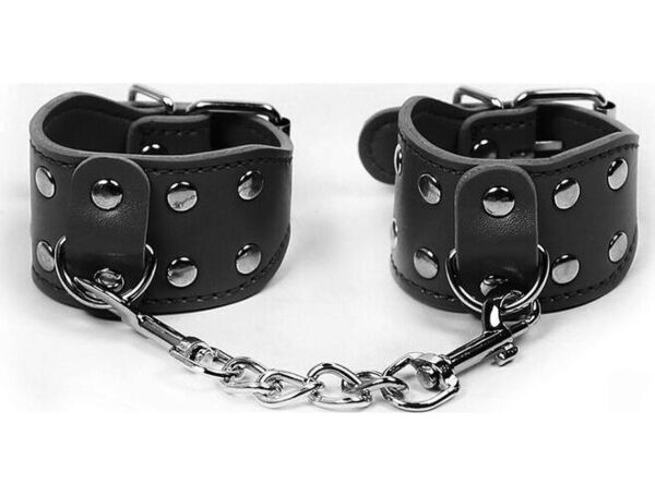 Cătușe OHMAMA Fetish Mini Wrist Restraints pentru încheieturi, cu închidere cu capse