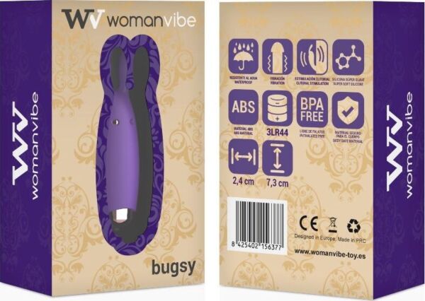 Mini vibrator WomanVibe Bugsy cu formă de urechiușe