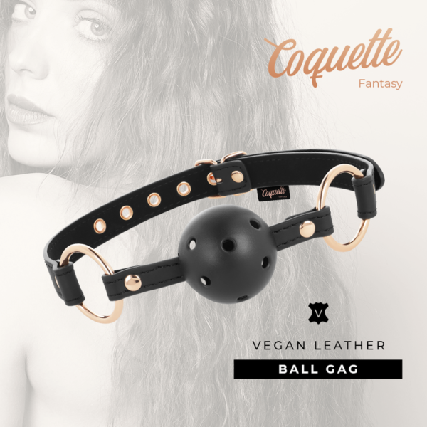 Căluș cu bilă Coquette Chic Desire Fantasy cu găuri de respirație
