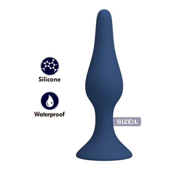 Dop anal MR PLAY Slim din silicon albastru