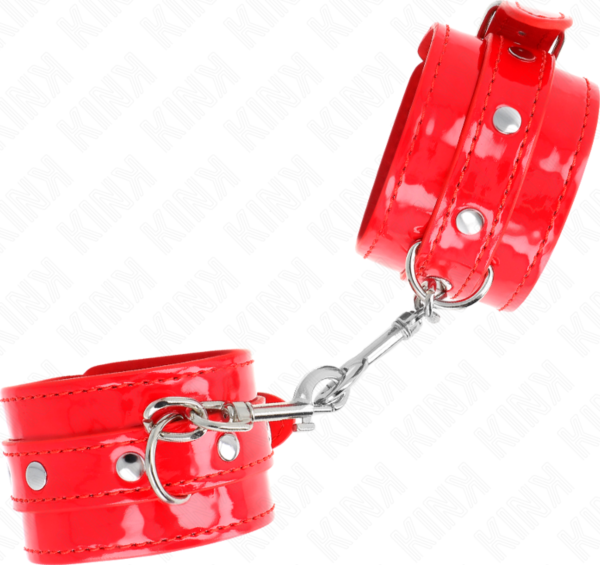 Cătușe Kink Wrist Restraint roșii cu ținte