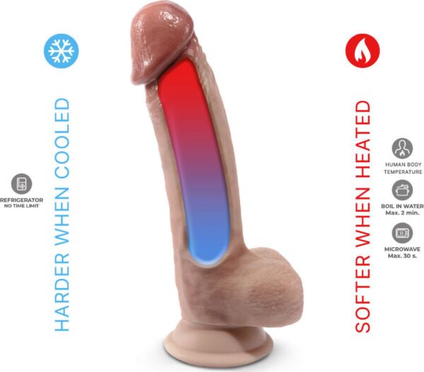 Dildo realist Silexd Model 1 din silicon termoreactiv