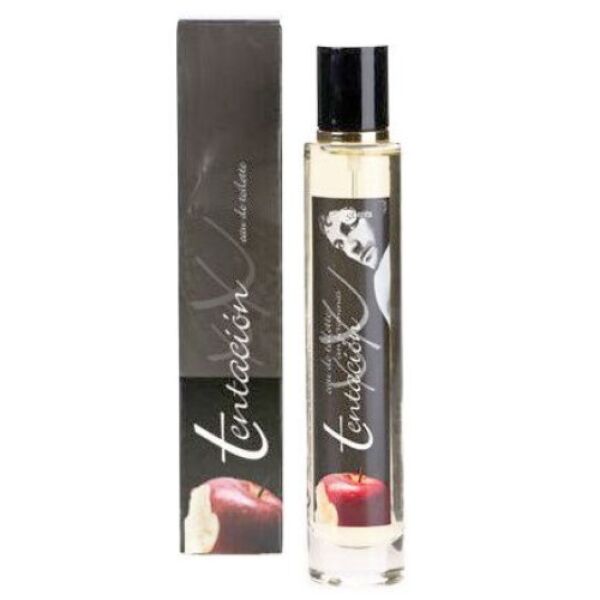 Parfum cu feromoni Tentaciones pentru ea, flacon de sticlă de 55 ml cu cutia sa