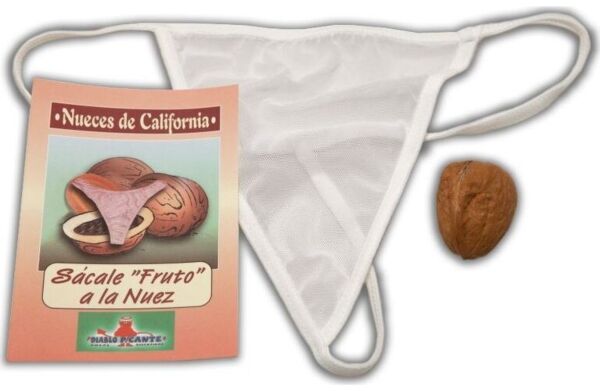 Nucă cu Tanga Surpriză Diablo Picante, o nucă în care se ascunde un tanga roșu