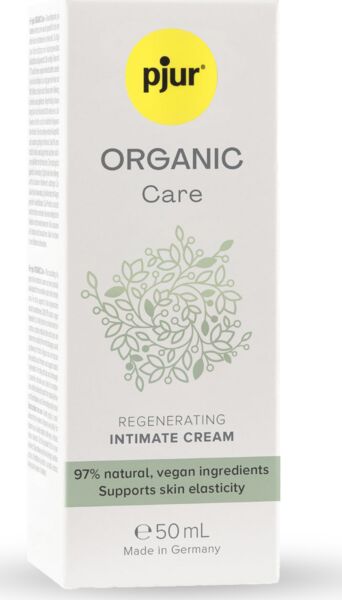 Flacon de cremă intimă pjur Organic Care 50 ml cu dozator airless