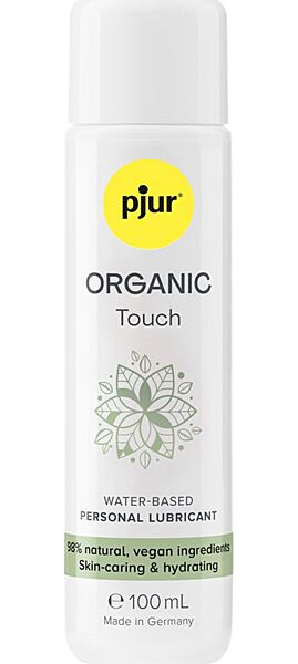Flacon de lubrifiant pe bază de apă pjur Organic Touch de 100 ml