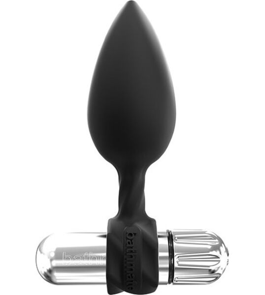 Set de dopuri anale Bathmate Anal Training Plugs Vibe, cu vârf conic, inel și vibrator bullet Vibe