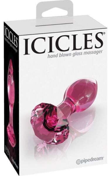 Dop anal Pipedream Icicles N. 79 din sticlă