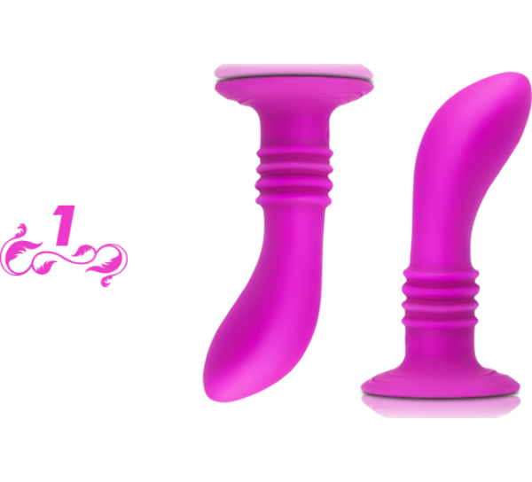 Dop anal cu vibrații Pretty Love Booty Passion, cu baza lui cu ventuză