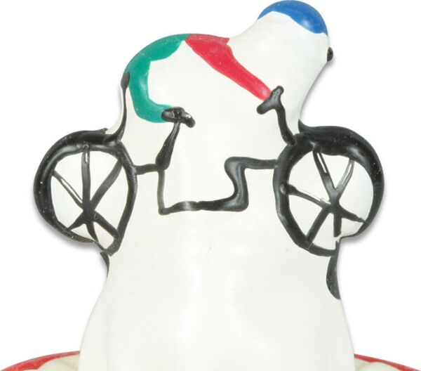 Prezervativ decorativ Condomerie Bicycle pictat manual