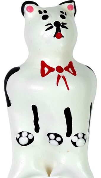 Prezervativ de glumă Condomerie Cat Model XL, pictat manual cu o pisică
