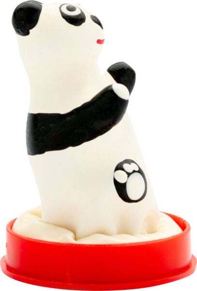 Prezervativ decorativ Condomerie Panda Model 1, pictat manual