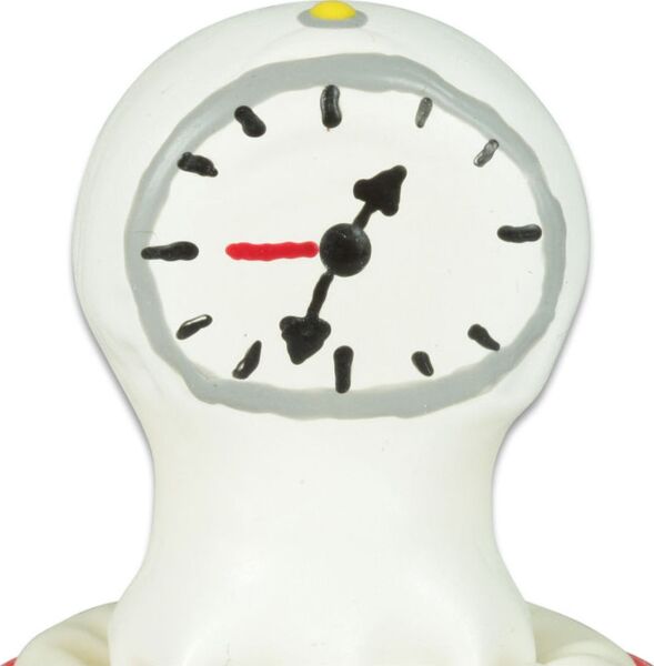 Prezervativ de glumă Condomerie Clock pictat manual, cu un desen de ceas