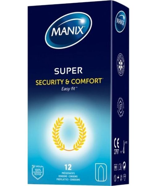 Cutie cu 12 prezervative Manix Super