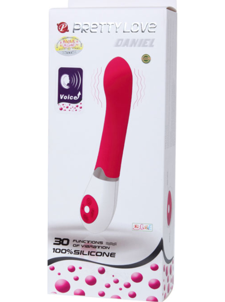 Vibrator Pretty Love Daniel din silicon cu control vocal