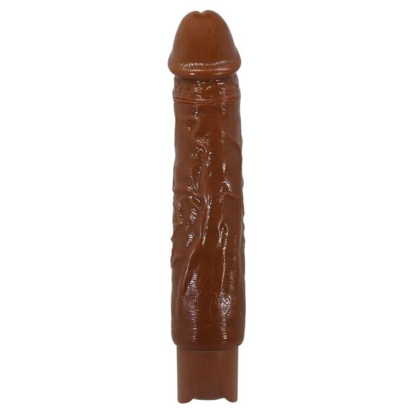 Vibrator realist Pretty Love Duke maro, cu gland bine conturat și textură în relief pe corp