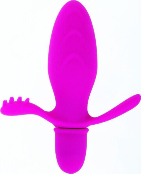 Dop anal vibrator Pretty Love Flirtation Fith, cu mâner și masator pentru perineu