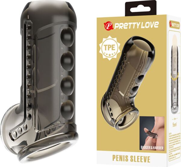 Manșon pentru penis Pretty Love Textured Penis Sheath