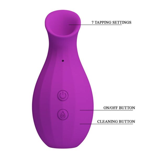 Stimulator clitoridian cu aspirație Pretty Love Magic Bottle, mov, în formă de sticlă