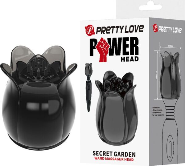 Cap interschimbabil Pretty Love Secret Garden pentru masajatorul PowerWand
