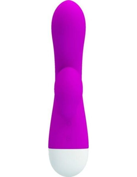 Vibrator rabbit Pretty Love BW-241025 din silicon, cu ax pentru punctul G și braț pentru clitoris