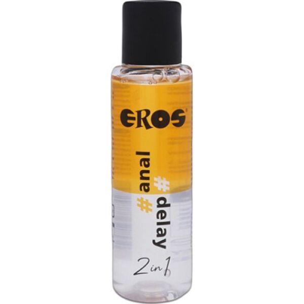 Sticlă de 100 ml cu lubrifiantul anal Eros 2 in 1 Anal Delay