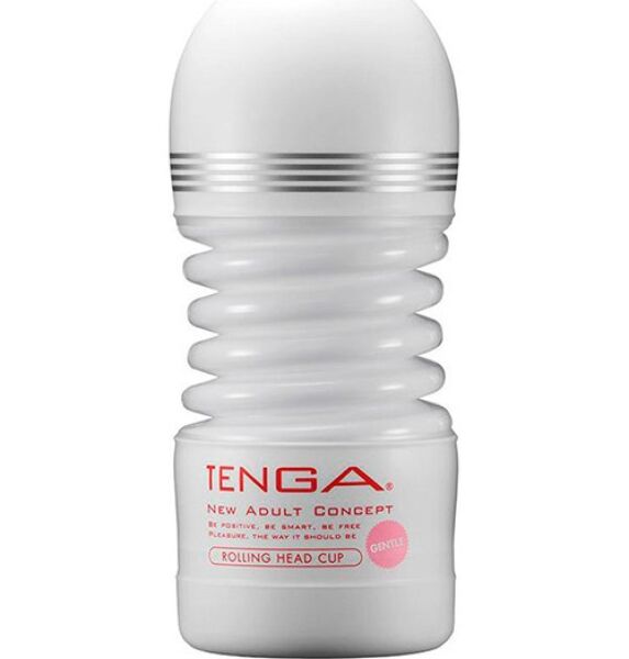 Masturbator Tenga Rolling Head Cup, de unică folosință, în formă de acordeon