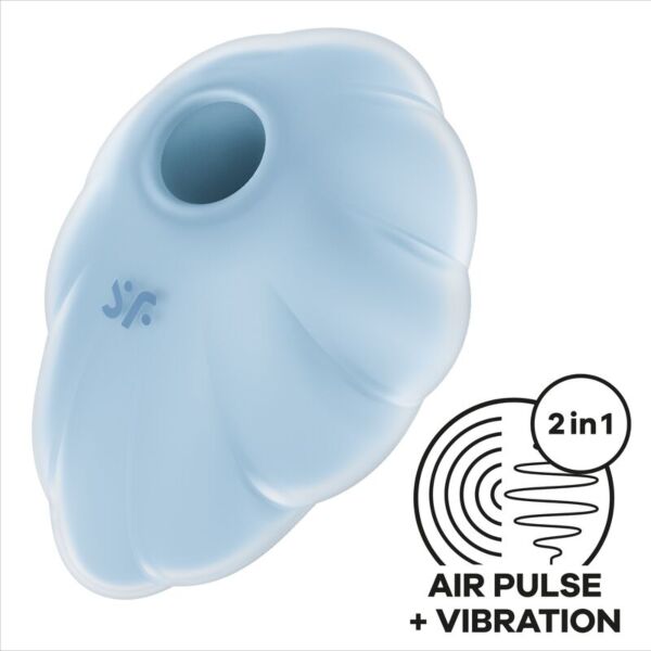 Stimulator clitoridian cu aspirație Satisfyer Cloud Dancer, cu forma lui de nor transparent