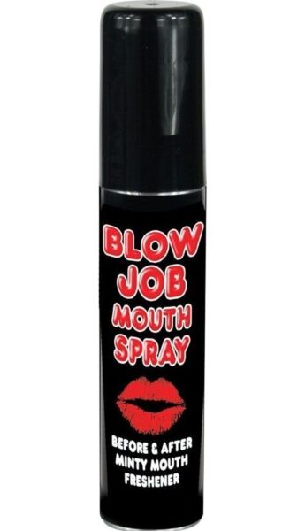 Spray bucal Blow Job Mouth Spray de la Spencer & Fleetwood, flacon de 25 ml cu desen pin-up