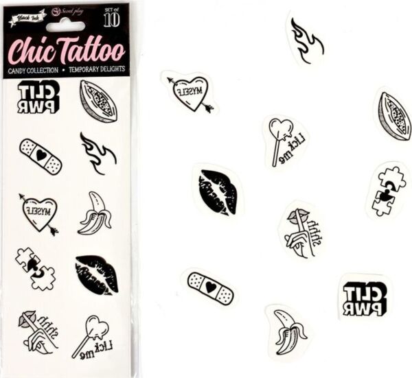 Set de tatuaje temporare Secret Play Candy Collection