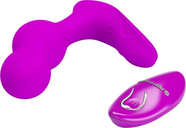 Vibrator anal Pretty Love BI-040156W cu telecomanda lui