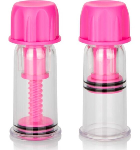 Pompe pentru sfârcuri CalExotics Vacuum Twist, cu aspirație reglabilă prin rotire
