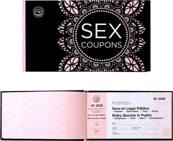 Cupoane sexuale Secret Play Sex Coupons cu 50 de cupoane