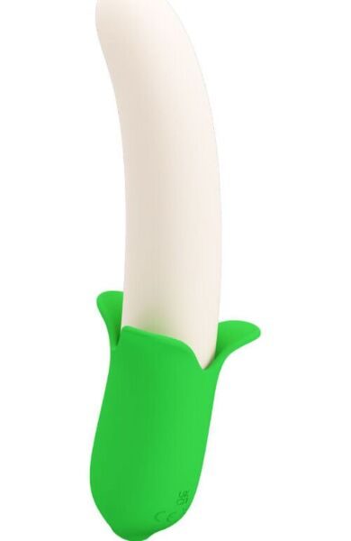 Vibrator Pretty Love Banana Knight din silicon, verde deschis