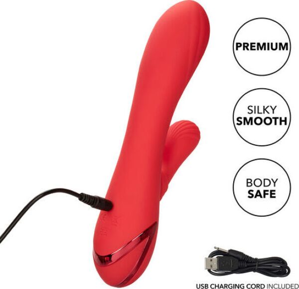 Vibrator rabbit CalExotics Palisades Passion, cu stimulator extern