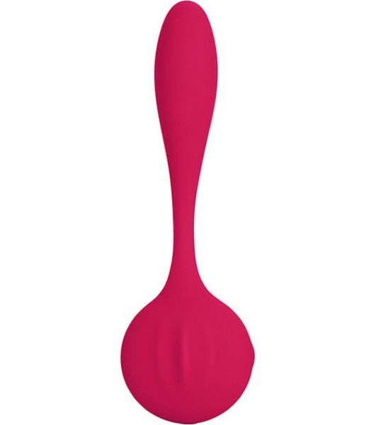 Vibrator Calexotics Silhouette S8 Red, curbat și flexibil, de culoare roșie